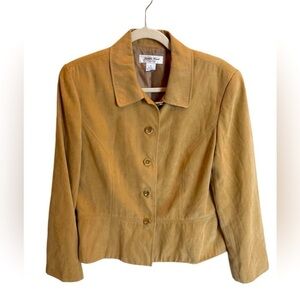 Judith Hart Collection Women’s Jacket Faux Suede Button Up Size 12